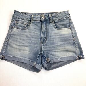 American Eagle Outfitters Next Level Cutoff Denim Shorts Mid Rise Size 8